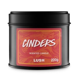 LUSH Cinders Scented Metal Tin Candle